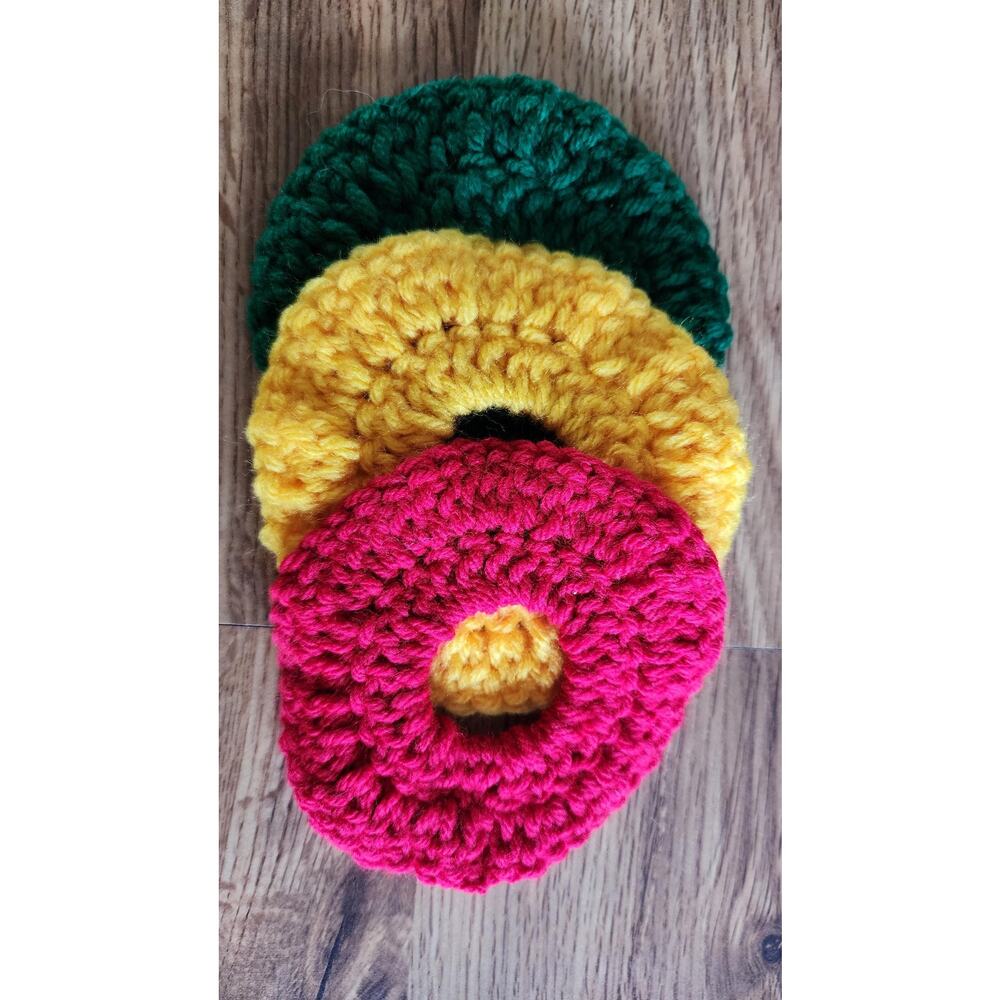 Crochet Scrunchies | Boho Hair Accessories | Eco-Friendly Hair Ties